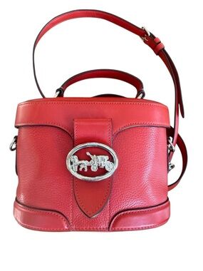 Coach Georgie Gem Crossbody Leather Bright Poppy